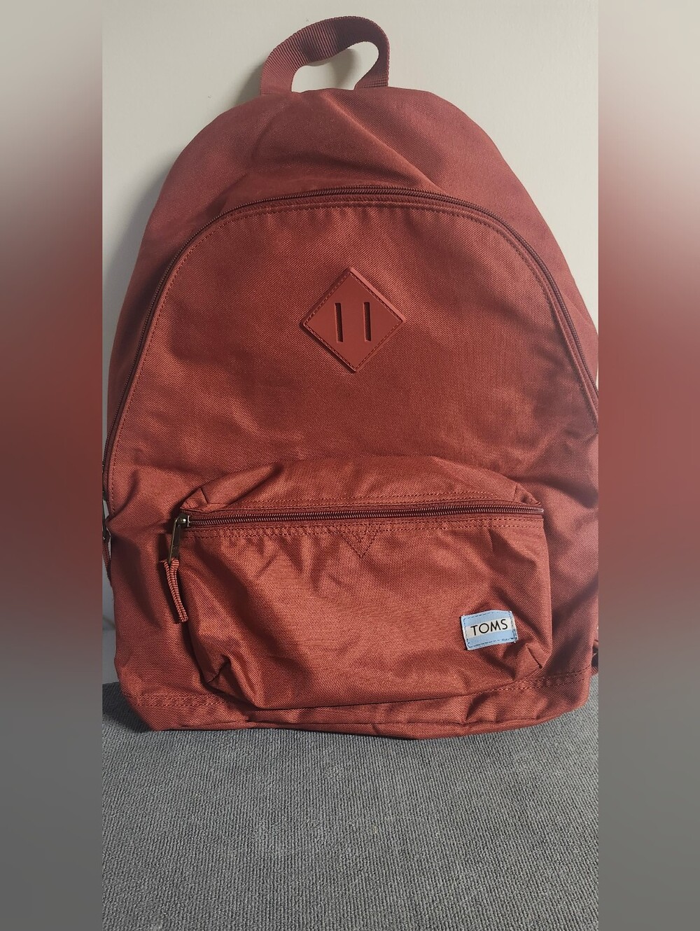 TOMS Men's Rust Orange Canvas Backpack